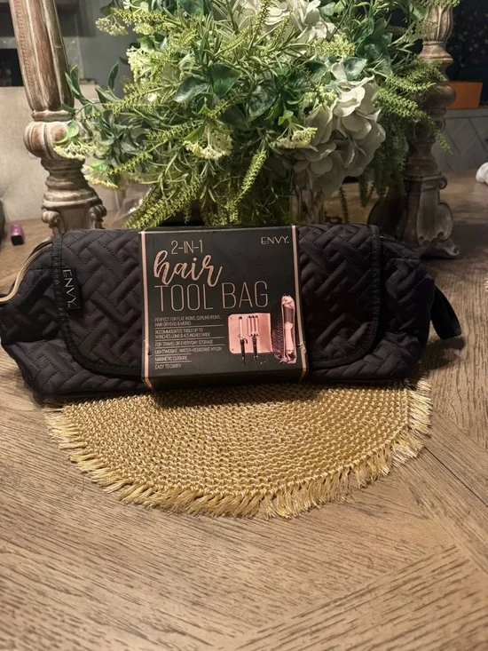 Envy Hair Tools Travel Bag Bundle w/ Make Up Brush Set & Flex Detangling Brush 💖 - Picture 2 of 9